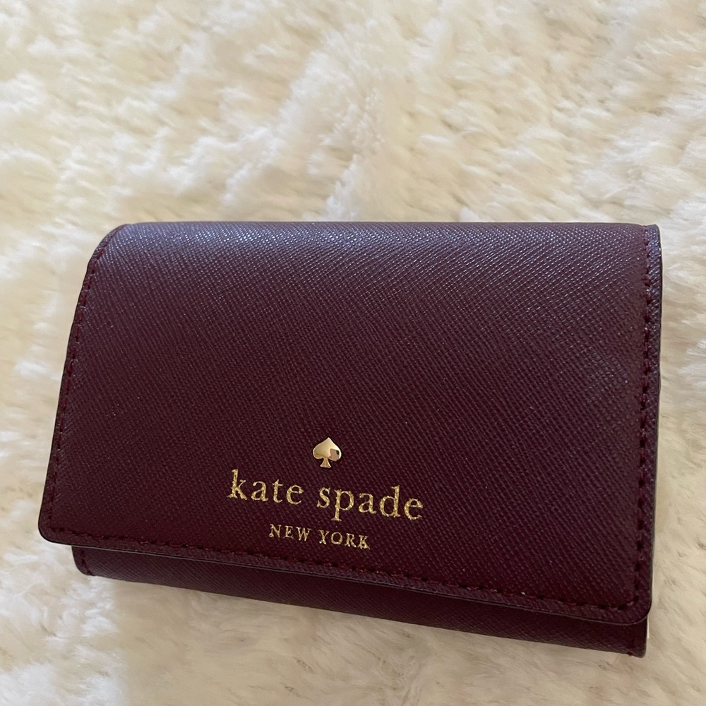 New KATE SPADE “Christine Mikas Pond”wallet  - beautiful deep plum color.
